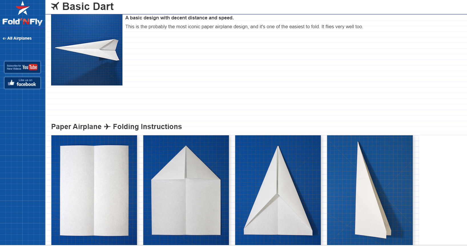 Fold N Fly Paper Airplane Folding Instructions Tumblr